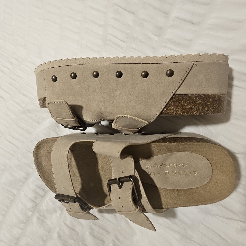 Allegra K Women's Beige Sandals